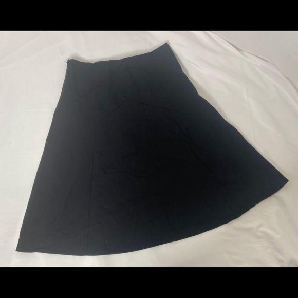 Women’s size 12 P Lauren Ralph Lauren black wool blend long skirt - Picture 4 of 7